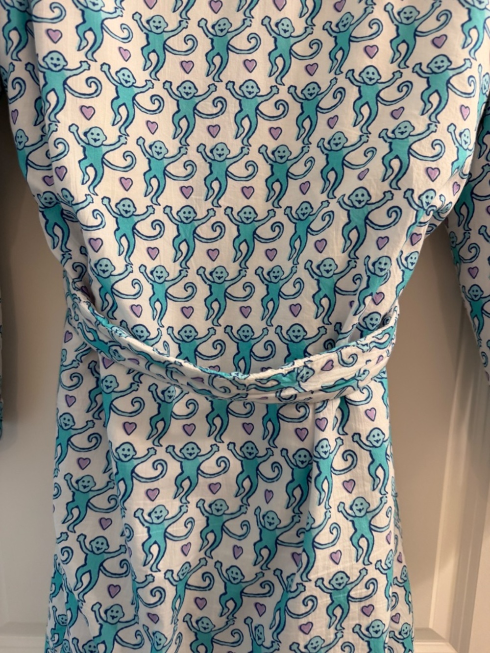 Roller Rabbit Lovely Monkey Cosmo Robe - Picture 10 of 12